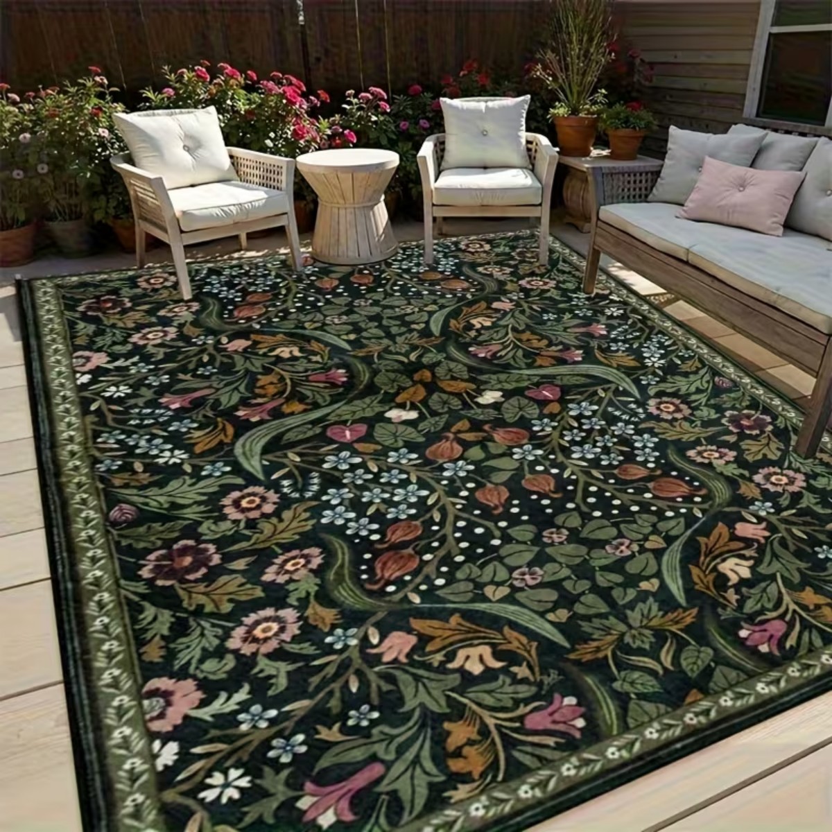 Home Bathroom Carpet - Extra Large Square Crystal Velvet Living