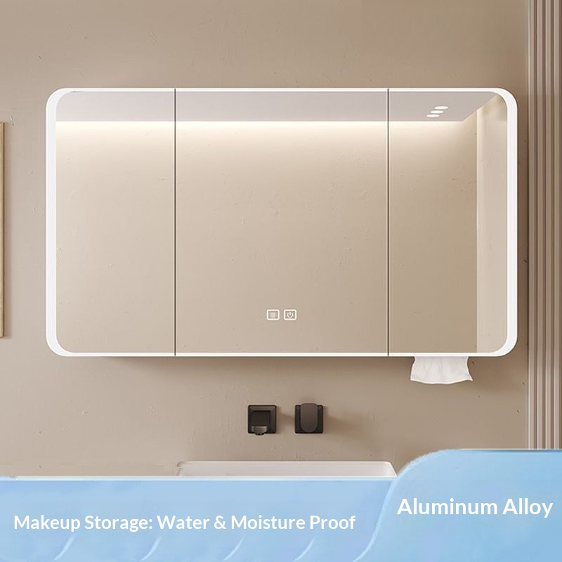 Bathroom Mirror Led - LED Smart Bathroom Mirror Cabinet Wall