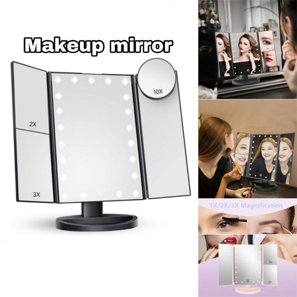 Bathroom Mirror Led - Bathroom Folding Makeup Mirror, 2X 3X