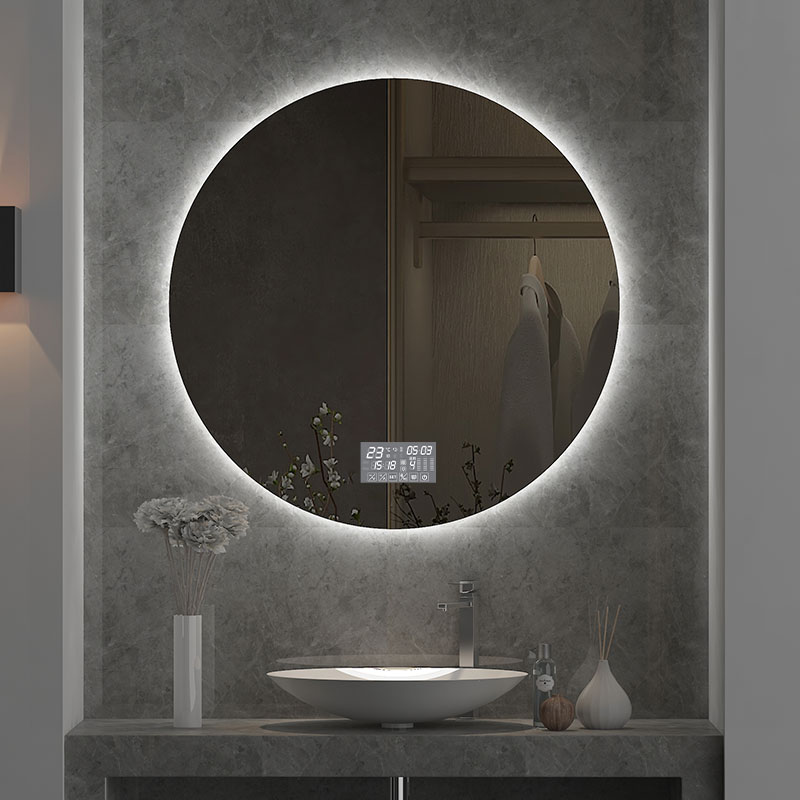 Bathroom Mirror Led - Bathroom Mirror Diameter 70CM Round Smart