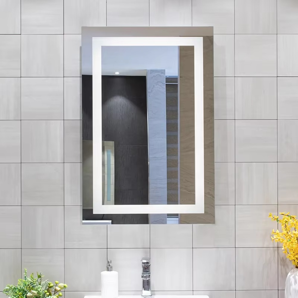 Bathroom Mirror Led - Frameless Rectangle LED Bathroom Mirror Anti-Fog