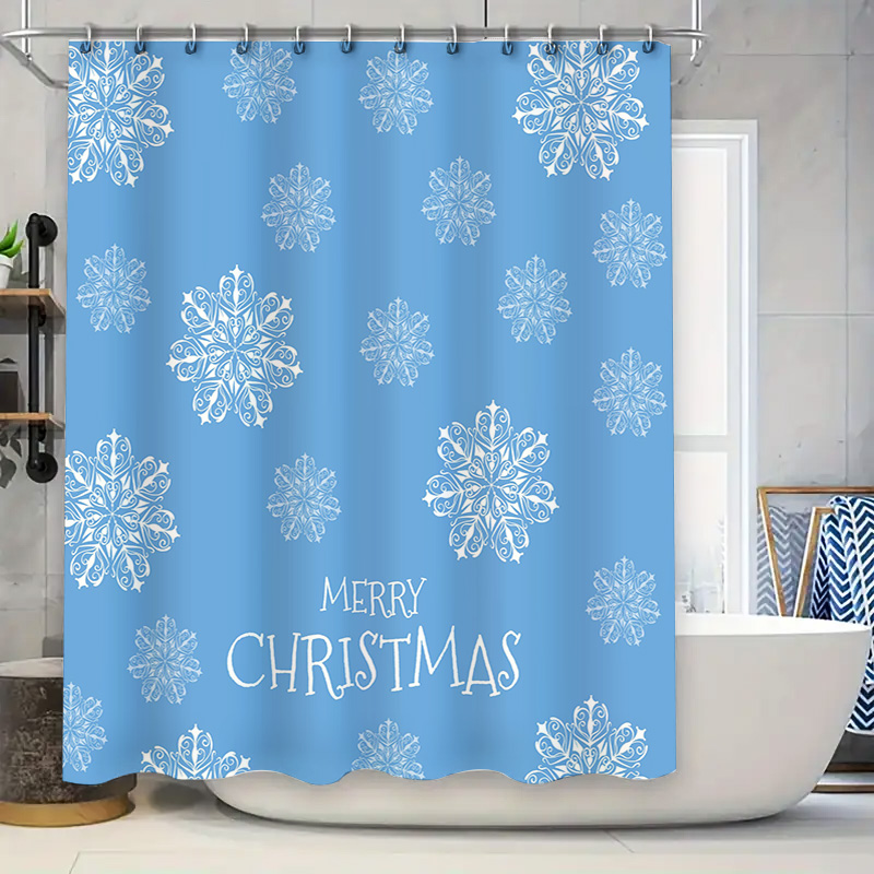 Christmas Shower Curtain Snowf - Home Bathroom Decor Ideas review and price