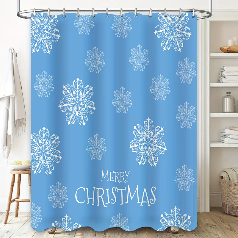 Christmas Shower Curtain Snowf - Home Bathroom Decor Ideas review and price