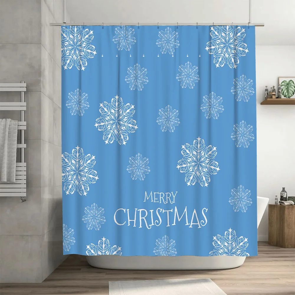 Christmas Shower Curtain Snowf - Home Bathroom Decor Ideas review and price