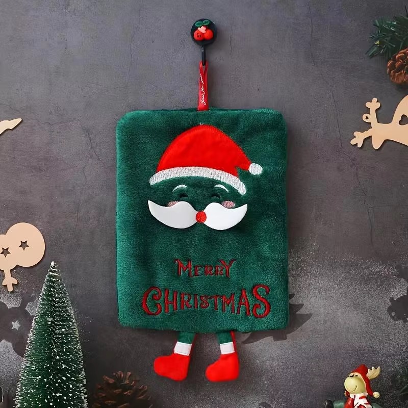 Xmas Hanging Hand Towel Coral  - Home Design Bathroom review and price