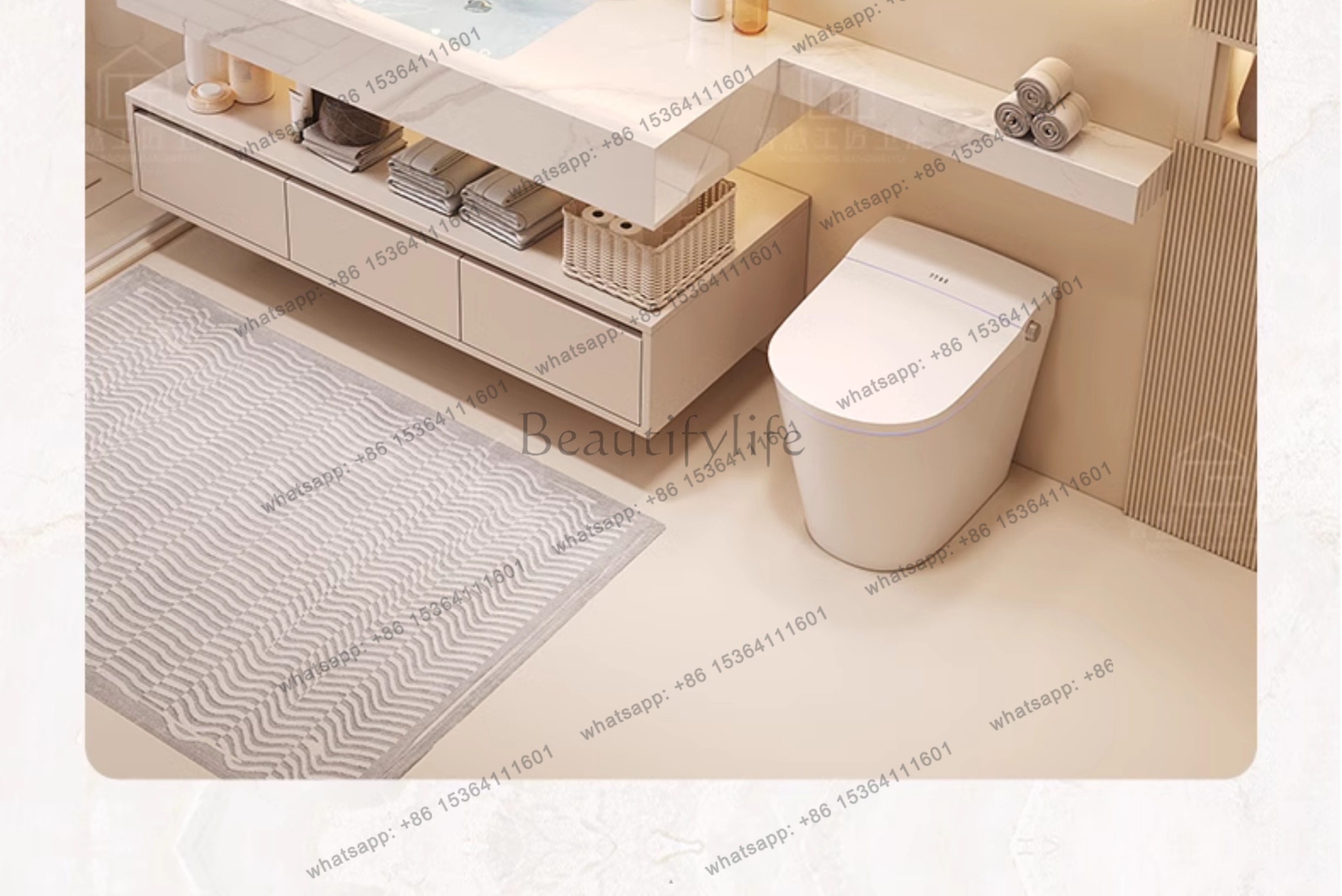 LJYPartitions Toilet Bathroom  - Home Bathroom Vanity Combo review and price