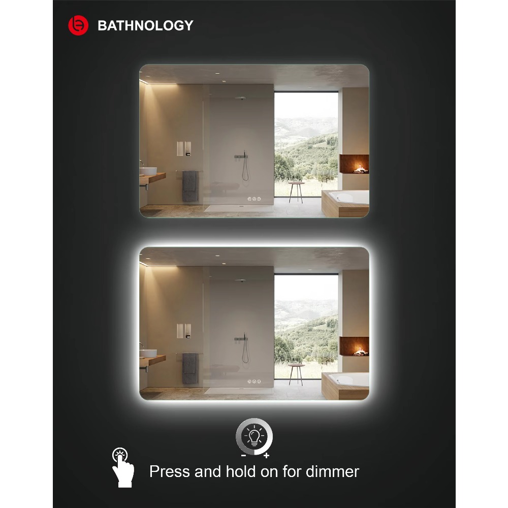 Manufacturer Backlit Rectangle - Bathroom Mirror Led review and price