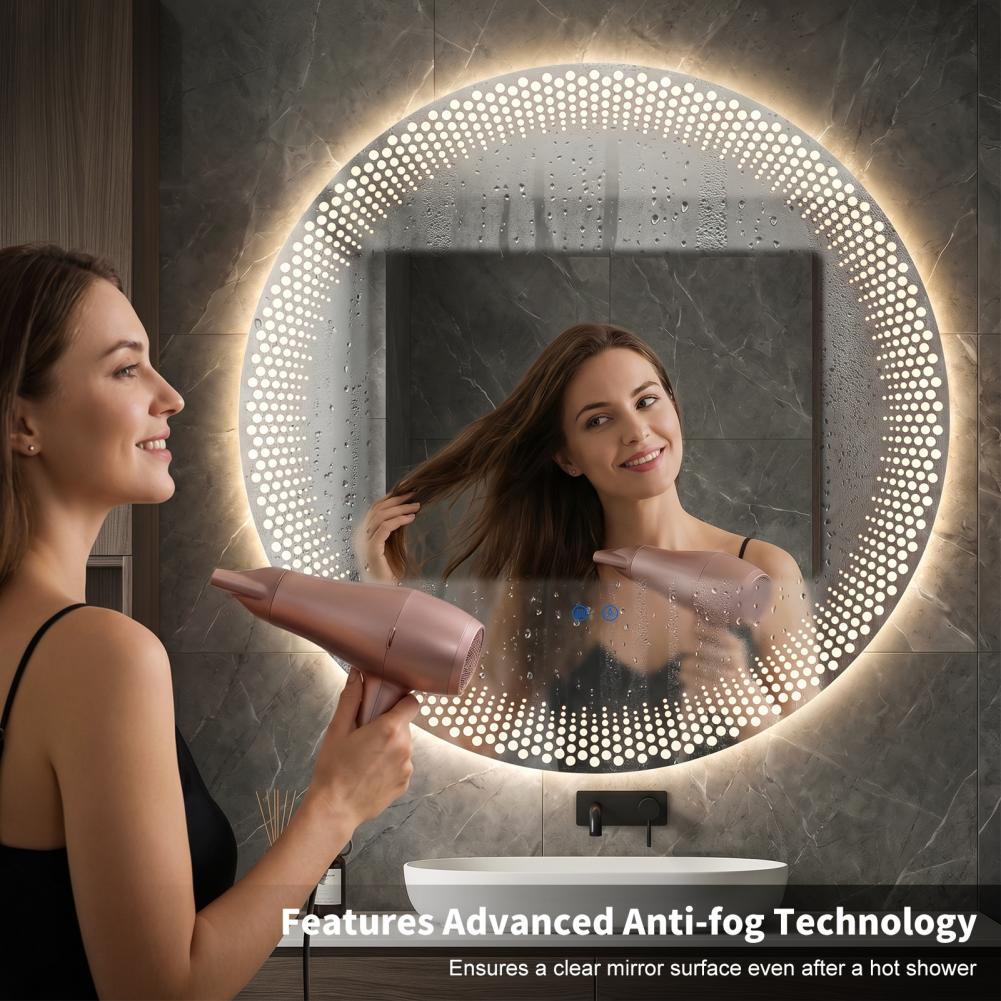 Round LED Bathroom Mirror 3 Co - Bathroom Mirror Led review and price