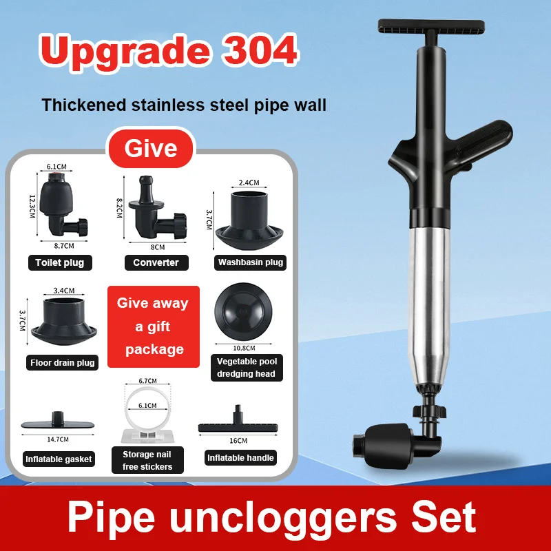 High Pressure Air Drain Blaste - Plunger Toilet review and price