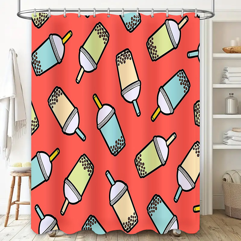 Unique Bubble Tea Shower Curta - Home Bathroom Decor Ideas review and price