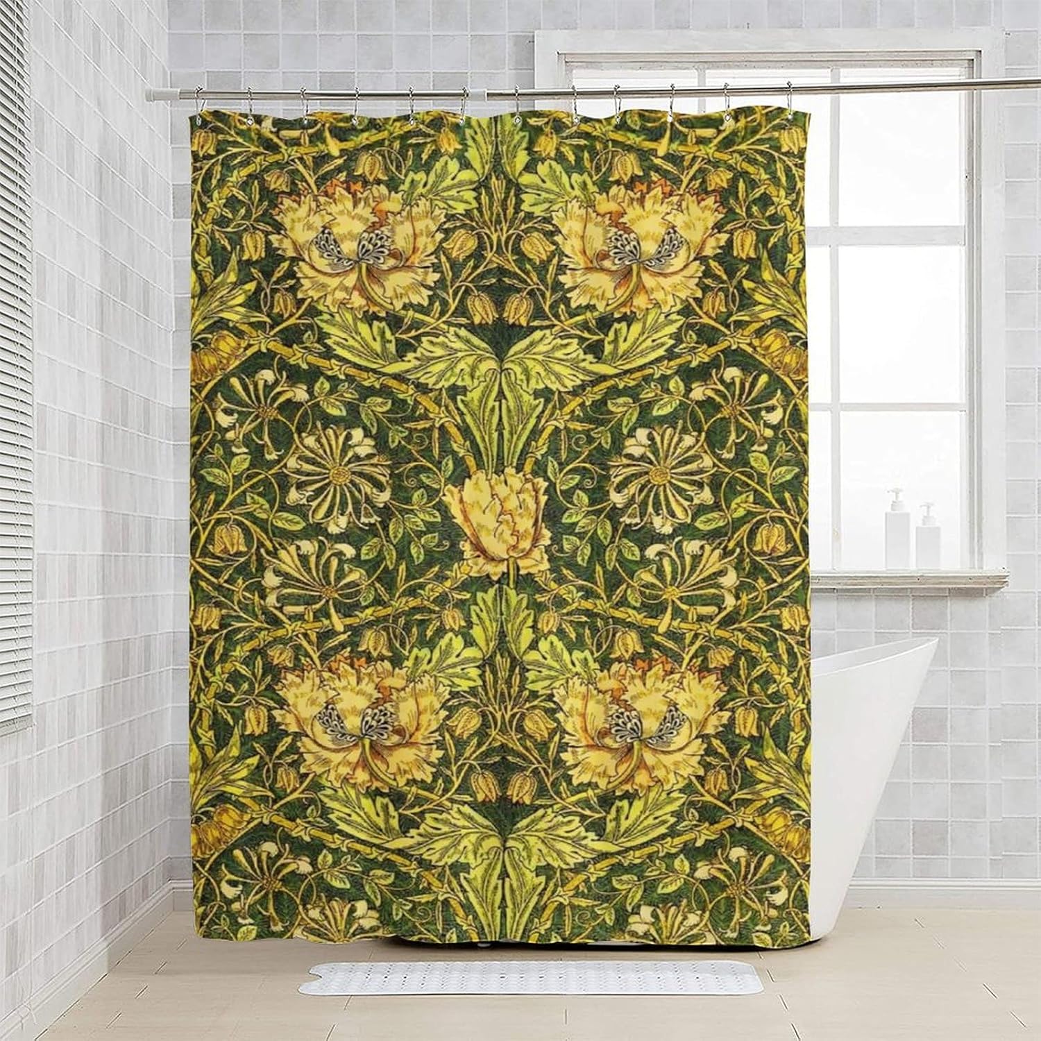 Waterproof Botanical Shower Cu - Home Bathroom Decor Ideas review and price