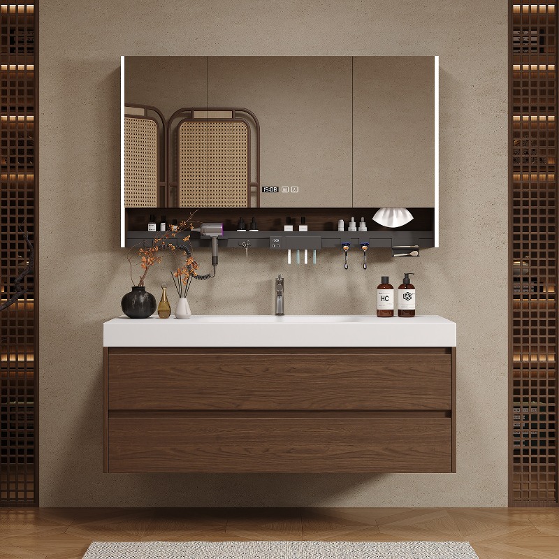 Wooden Partitions Bathroom Cab - Home Bathroom Vanity Combo review and price