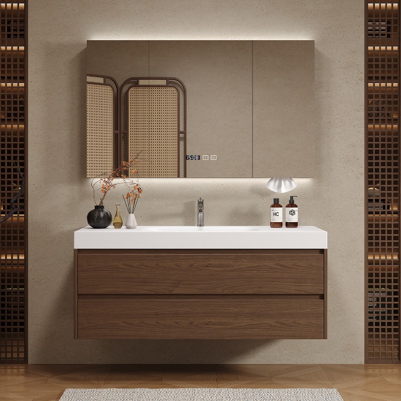 Wooden Partitions Bathroom Cab - Home Bathroom Vanity Combo review and price
