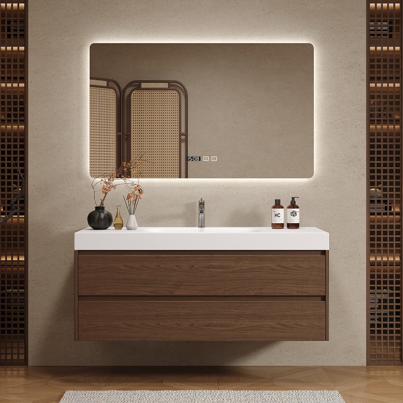 Wooden Partitions Bathroom Cab - Home Bathroom Vanity Combo review and price
