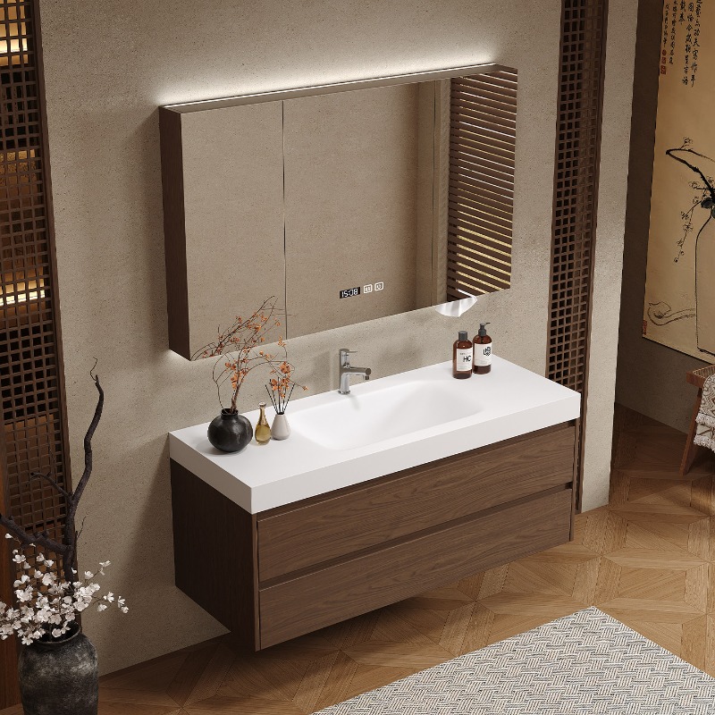 Wooden Partitions Bathroom Cab - Home Bathroom Vanity Combo review and price