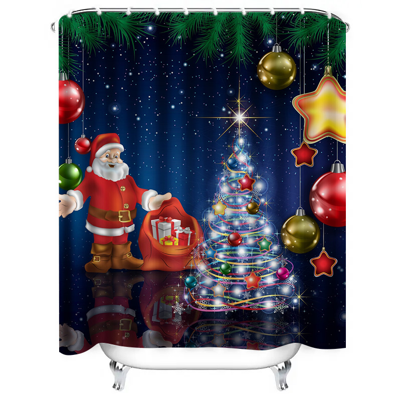 TU Christmas Shower Curtain Sa - Home Bathroom Decor Ideas review and price