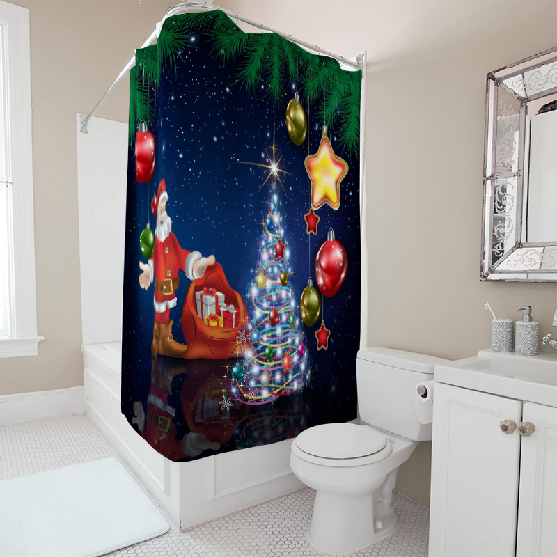TU Christmas Shower Curtain Sa - Home Bathroom Decor Ideas review and price