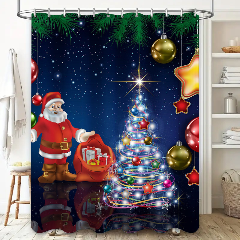 TU Christmas Shower Curtain Sa - Home Bathroom Decor Ideas review and price
