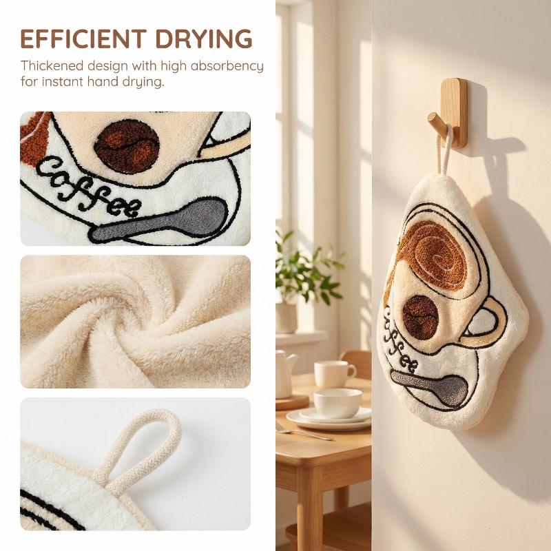 Quick Dry Absorbent Coffee Han - Home Design Bathroom review and price