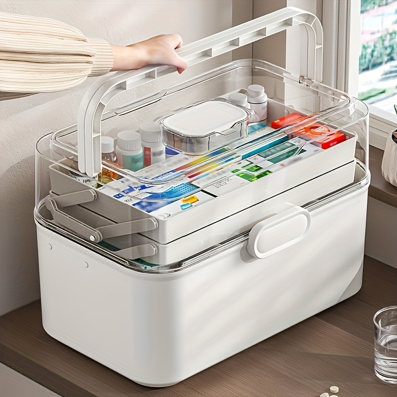 Large Capacity Clear Lid Medic - Home Bathroom Organizer review and price
