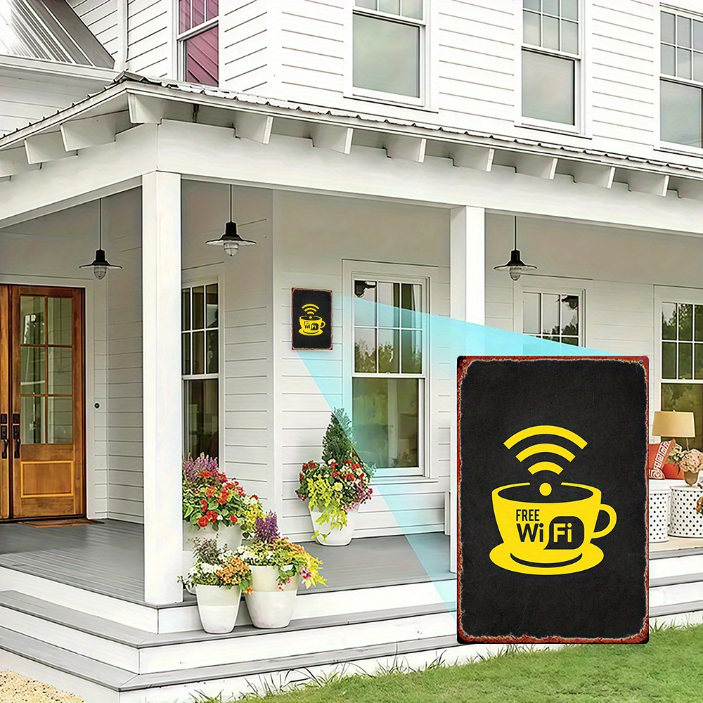 2D Vintage Metal Sign, WiFi Zo - Home Bathroom Decor Ideas review and price