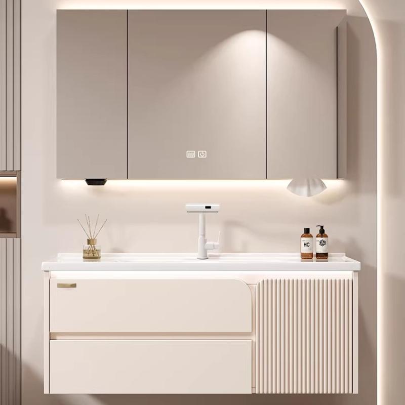 #Home Ceramic integrated basin - Home Bathroom Vanity Combo review and price