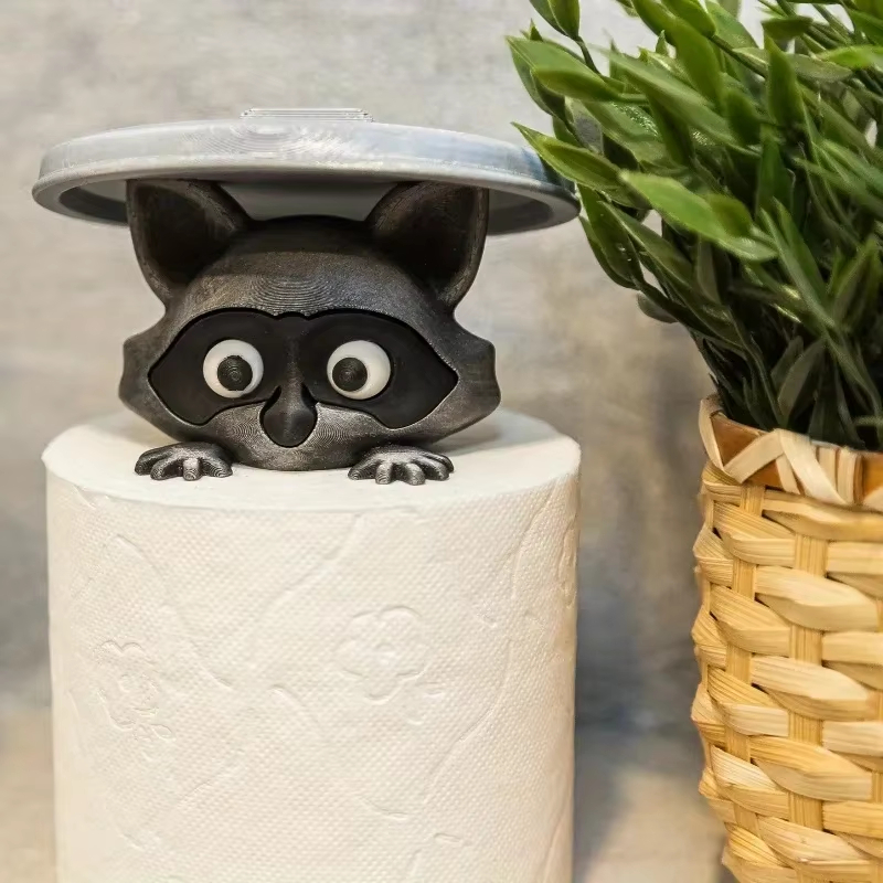 Cute Raccoon Toilet Paper Hold - Home Bathroom Decor Ideas review and price
